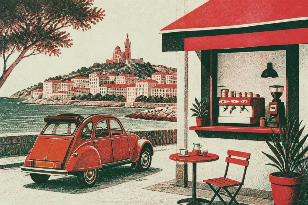 7VB Café Marseille coffee shop road trip France