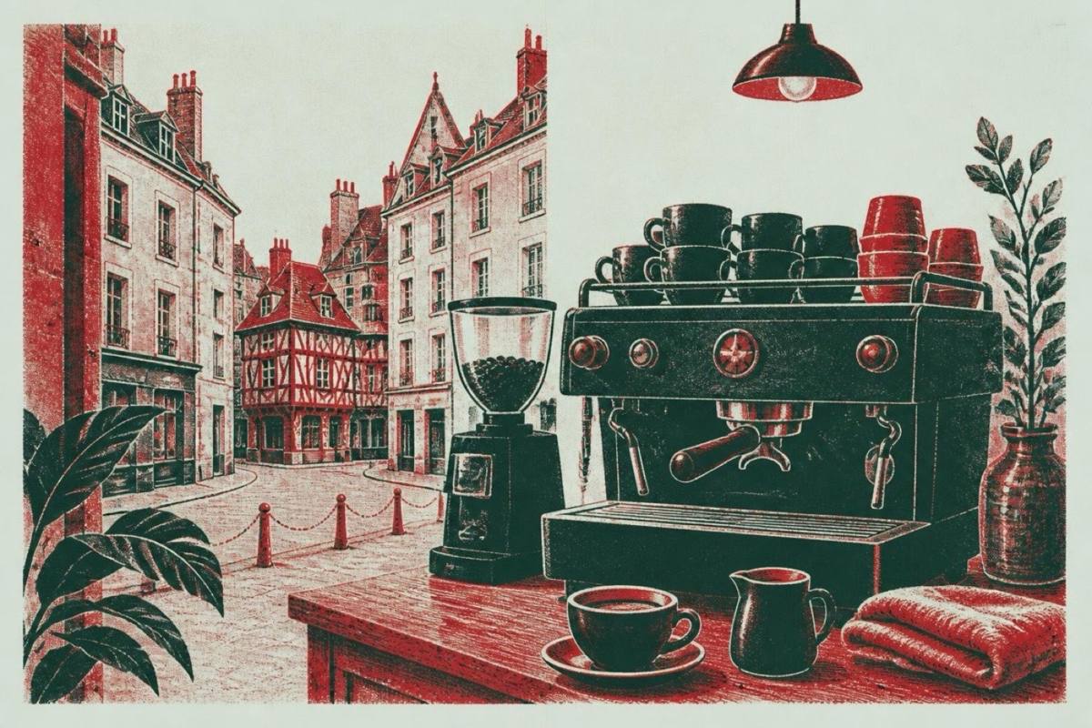 Morning Glory Café Dijon France specialty coffee La Marzocco