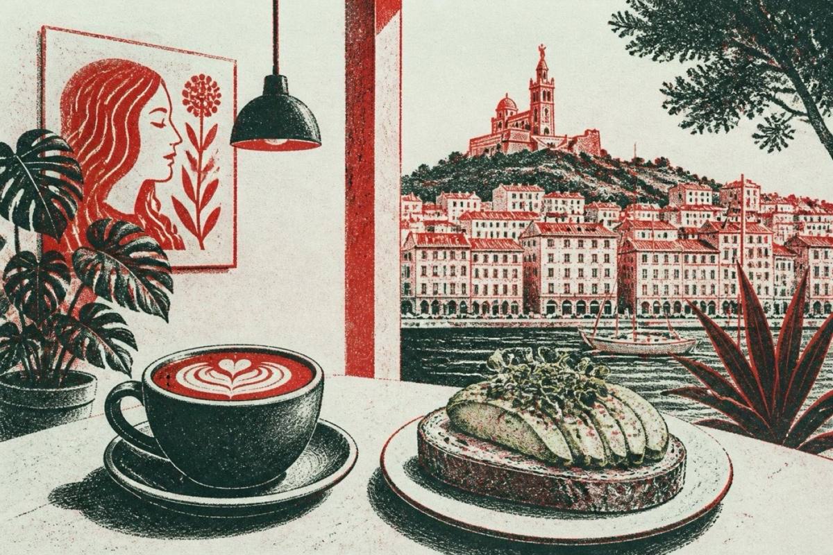 Ginger Art & Coffee avocado toast specialty coffee shop Marseille